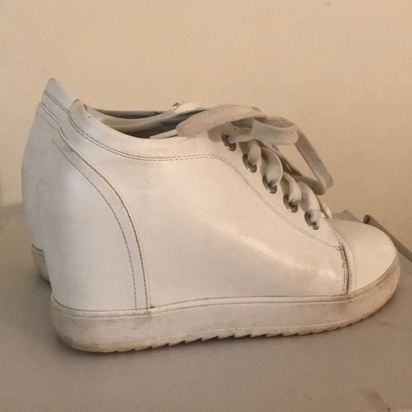White sneaker wedges - Picture 3 of 4